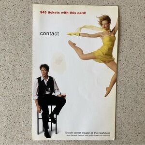 Two Sided Flyer Contact Lincoln Center Theater Boyd Gaines & Deborah Yates 5”X8”